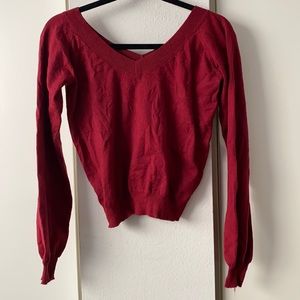 V neck sweater